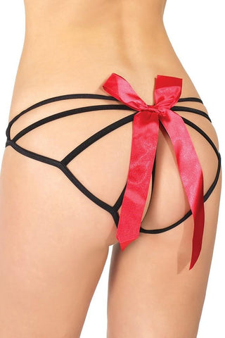 Pinstripe Multi-Strap Panty in OS
