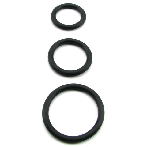 Rubber Cock Rings 3 Piece Set