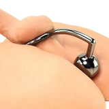 Tom of Finland Steel Cock Ring with Anal Ball