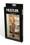 Bling Fishnet Pantyhose with Rhinestone Backseam in OS