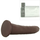 TRUSKYN The Tru Ride Slim 9 Inch Dildo in Chocolate