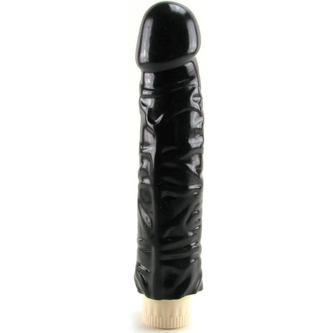 Quivering Cock Vibrating Dildo in Black