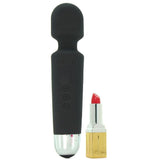 Mini Halo Wireless 20X Silicone Massager in Black