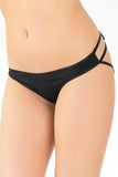 Black Cage Strap Open Crotch Panty in XXL