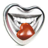 Edible Massage Oil Heart Candle 4.7oz/133g in Chocolate