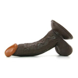 Real Skin Whoppers 6.5 Inch Dildo in Brown