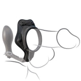 Rock Hard Ass-Gasm Silicone Cock Ring in Black