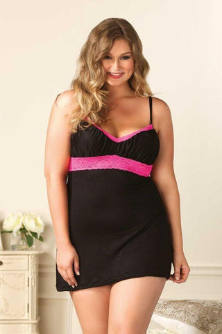 Brushed Jersey Nightie in 1X/2X
