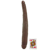 King Cock 16" Tapered Double Dildo in Brown