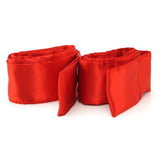 GreyGasms Satin Sash Set in Red
