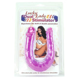 Lucky Lady Dual Stimulator Dildo in Purple