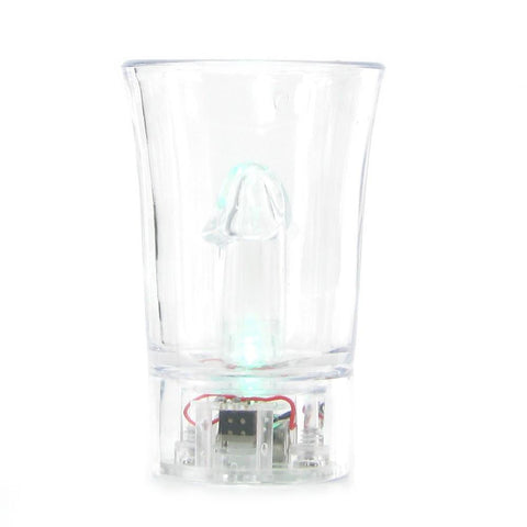 Light Up Cock Shot Glasses in Clear