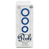 Posh Silicone Love Rings in Blue
