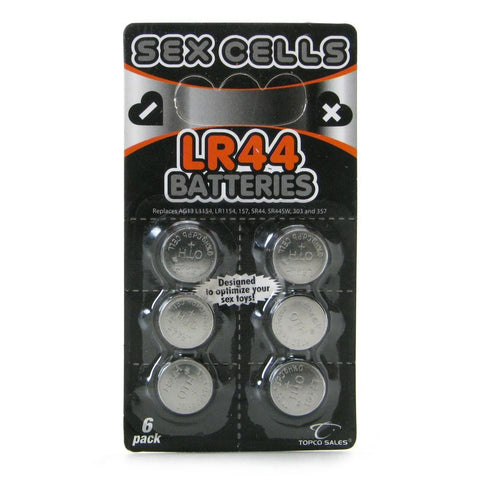 Sex Cells LR44 Batteries in 6 Pack