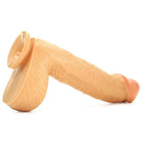 All American Ultra Whoppers 11" Curved Head Dildo in Flesh