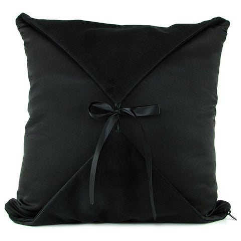 Decor Stashe Pillow in Velvish Black