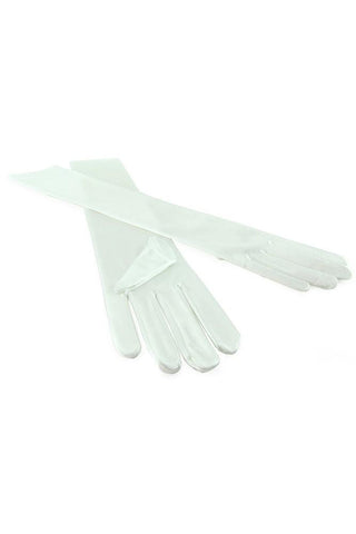 Glamour Gloves in White