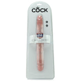 King Cock 12" Slim Double Dildo in Flesh