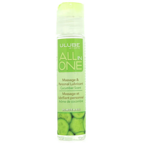 All In One Cucumber Massage & Personal Lube in 1oz/29.5mL