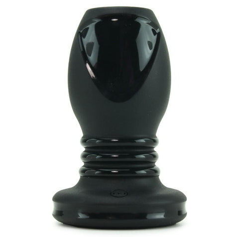 Platinum Silicone The Stretch Medium Tunnel Plug in Black