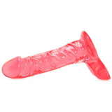 Crystal Jellies Ballsy 7 Inch Dildo in Pink