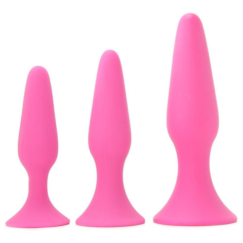 Sliders Silicone Anal Trainer Kit in Pink