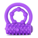 Vibrating Prolong Performance Cock Ring in Purple
