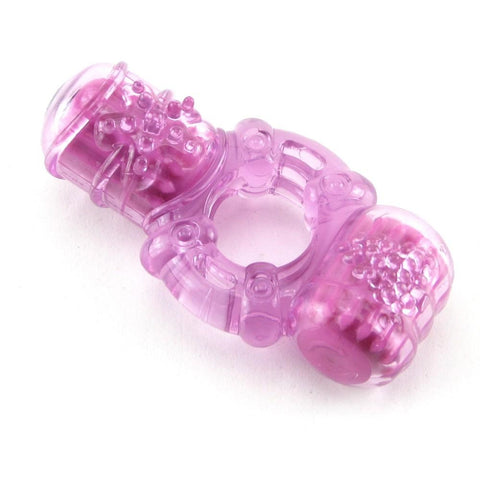 Big O2 Double Pleasure Vibrating Ring in Assorted Colors