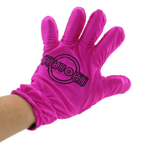 Five Finger Pink Waterproof Massage Glove S-M in Left
