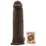 King Cock 12" Cock with Balls in Brown