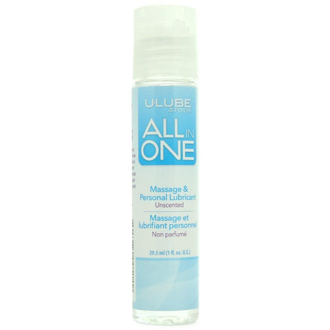 All In One Unscented Massage & Personal Lube in 1oz/29.5mL