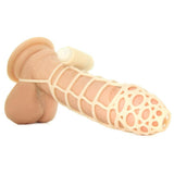 Mack Tuff Vibrating Cock Cage in Flesh