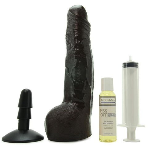 TitanMen Piss Off Vac-U-Lock Dildo in Chocolate