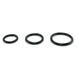 Silicone Support Cock Rings in Black