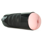 Mega Grip Squeezable Vibrating Ass Stroker in Flesh/Black
