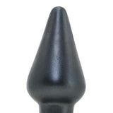 Platinum Silicone The Super Big End Butt Plug in Charcoal