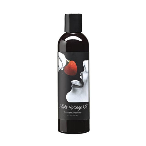 Edible Massage Oil 2oz/60mL in Succulent Strawberry