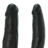King Cock Medium Double Trouble Dildo in Black