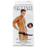 Fetish Fantasy Hollow Strap-On Vibe in Purple Passion