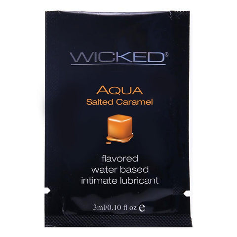 Aqua Salted Caramel Lube in .10oz/3mL