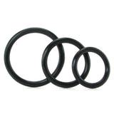 Silicone Support Cock Rings in Black