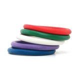 Rubber 1.25 Inch C-Ring 5 Pack in Rainbow