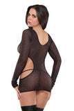 Long Sleeved Cut Out Mini Dress in S/M