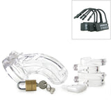 The Curve Male Chastity Device Clear in 3 3/4 Inch