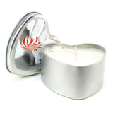 Edible Massage Oil Heart Candle 4.7oz/133g in Peppermint