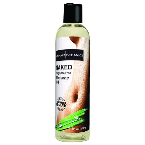 Naked Fragrance Free Massage Oil in 4oz/120ml