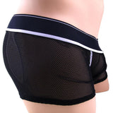 Apollo Black Mesh Boxer with C-Ring in M/L