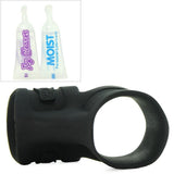 Mr. Big Cock Silicone Cock Ring & Ball Stretcher in Black