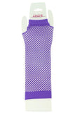 Long Fishnet Gloves in Purple