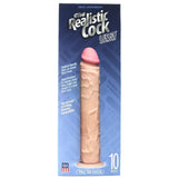 The Realistic 10 Inch UR3 Vac-U-Lock Cock in White